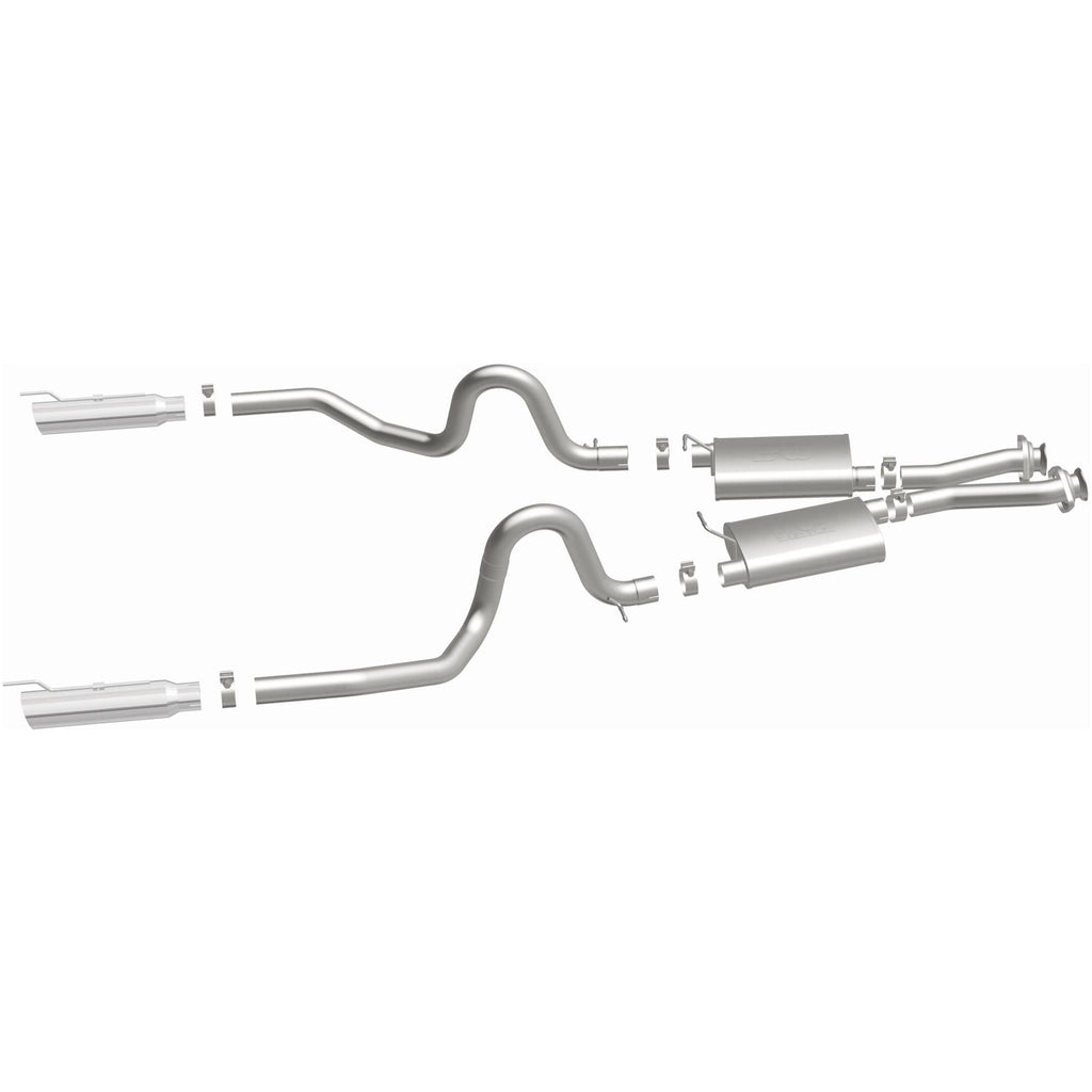 MagnaFlow Exhaust Products 15671 Street Series Polished Cat-Back System for Select Ford Mustang