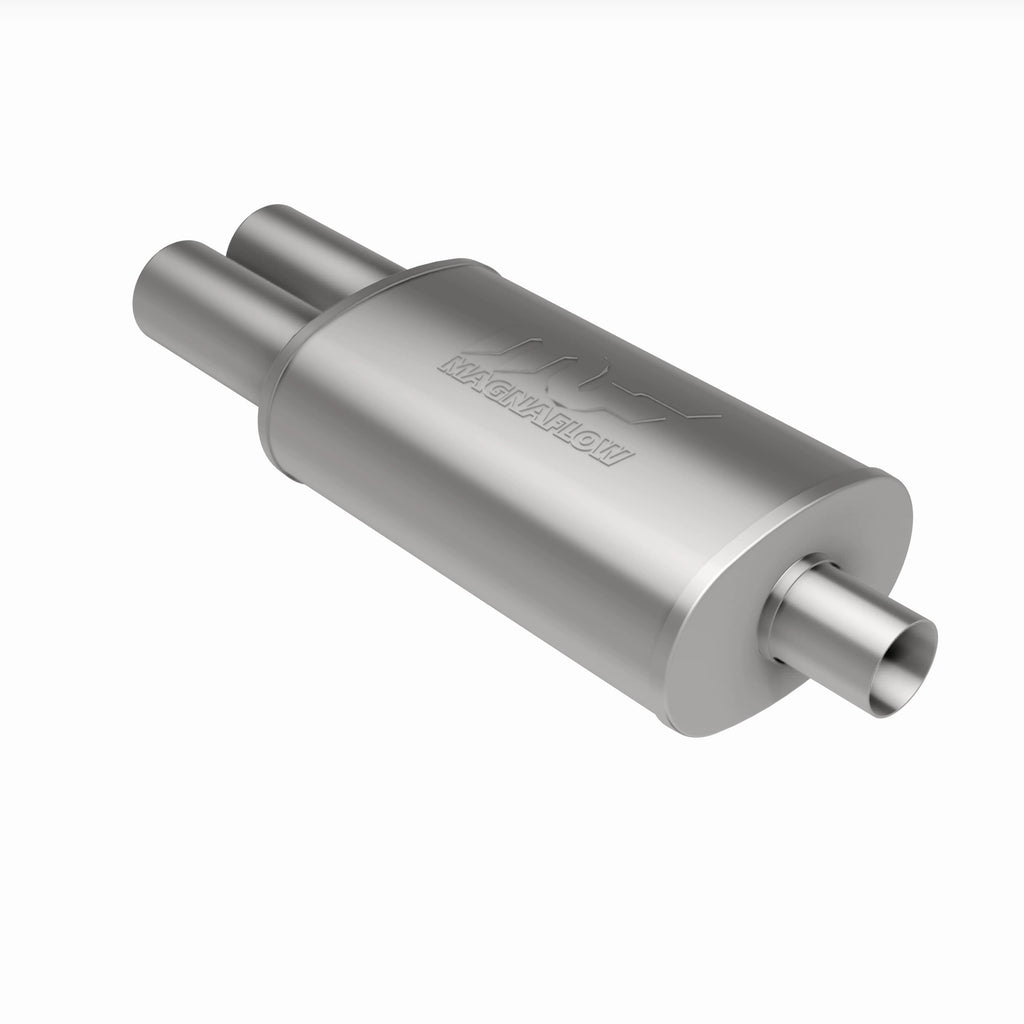 MagnaFlow Exhaust Products 14815 Straight-Through Performance Muffler; 2.25/3.125in. Center/Dual; 5x14x8 Body