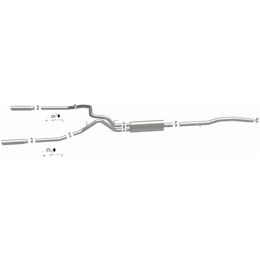 MagnaFlow Exhaust Products 16622 Street Series Polished Cat-Back System for Select Dodge Dakota, Mitsubishi Raider