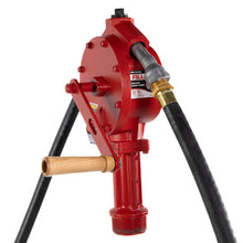 Load image into Gallery viewer, Fill-Rite Company FR112 Fuel Transfer Rotary Hand Pump, 10Gpm, 3/4" x 8' Hose Nozzle Spout