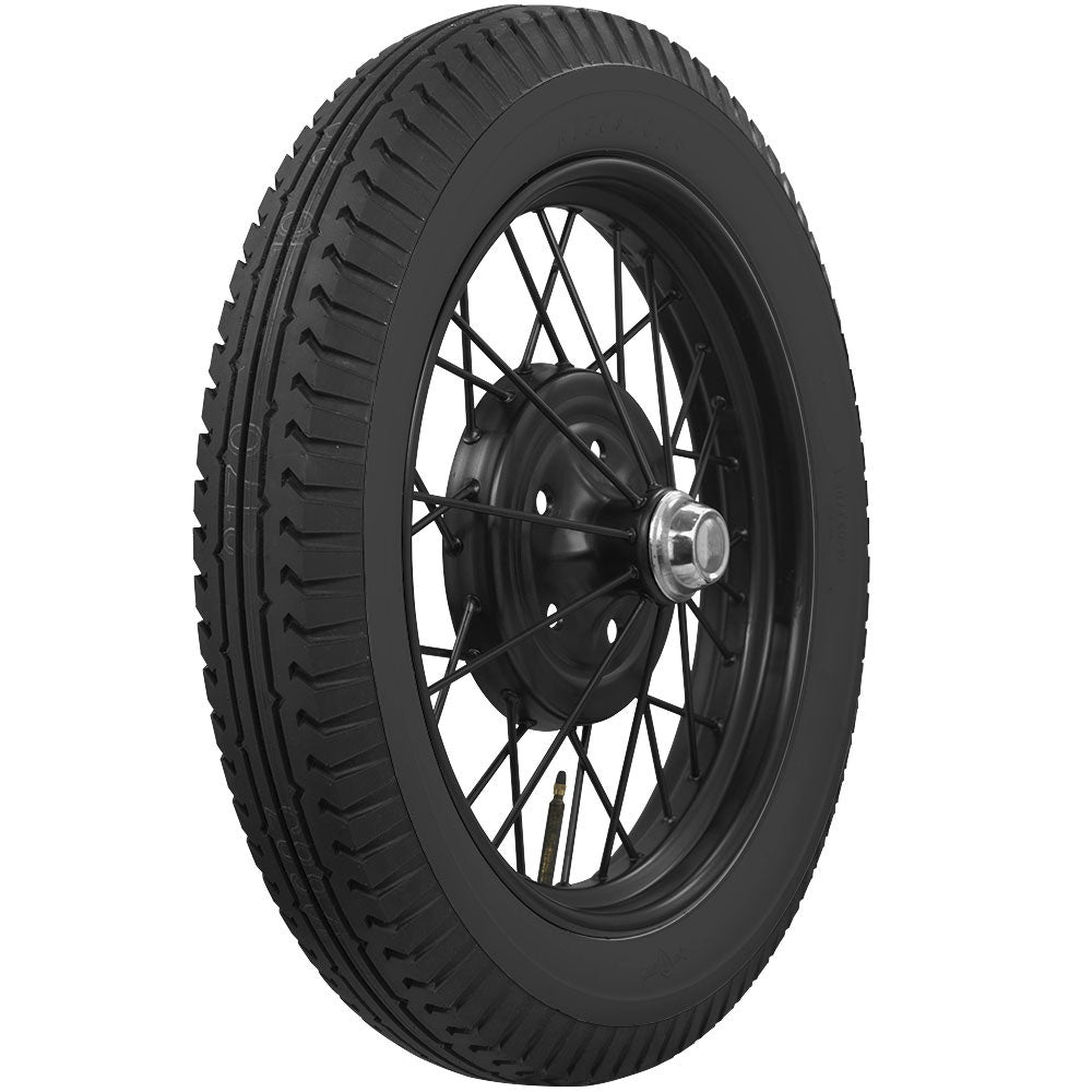 Coker 775970 440/450-21 FIRESTONE BLACK for Select Chevrolet Capitol, Chevrolet National, Chevrolet Superior, Ford Model A, Ford Model T, Star Four