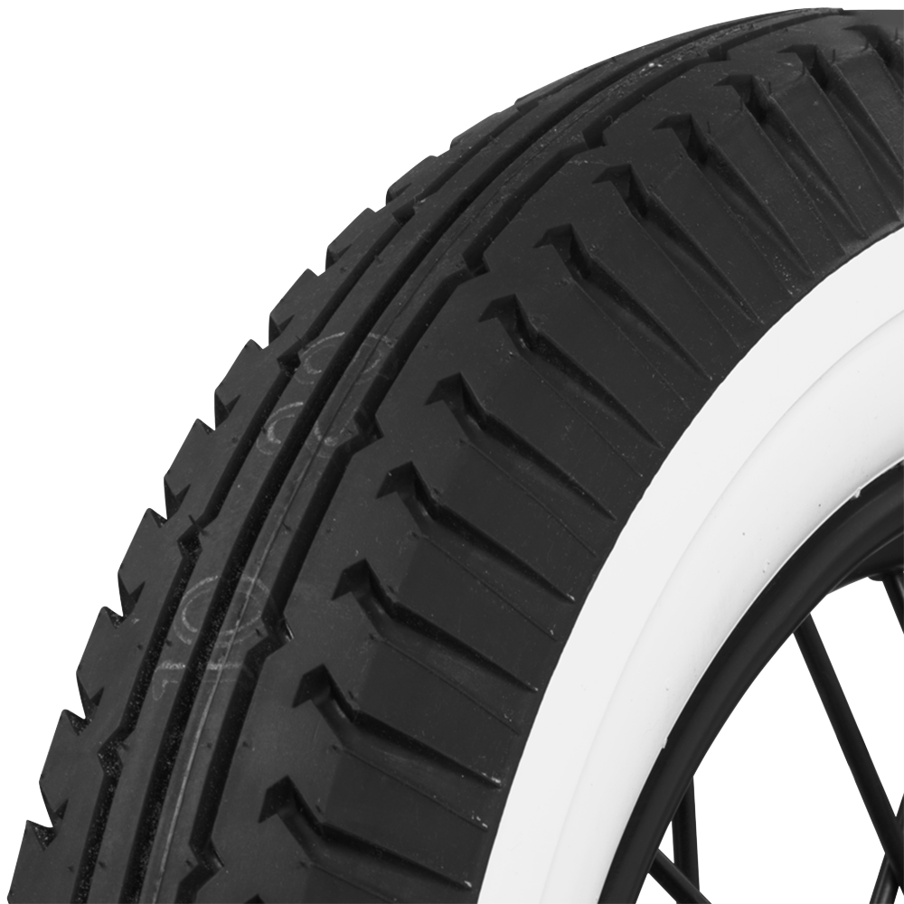 Coker 775980 440/450-21 FIRESTONE 2 3/8" WW for Select Chevrolet Capitol, Chevrolet National, Chevrolet Superior, Ford Model A, Ford Model T, Star Four