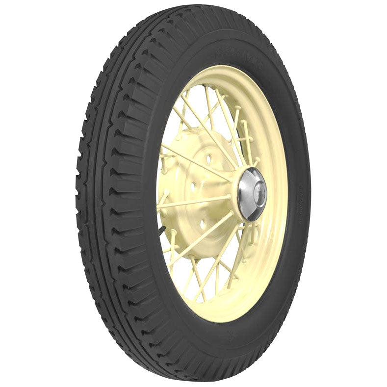 Coker 747950 475/500-20 FIRESTONE BLACK for Select Chevrolet International AC Series Truck, Chrysler Model B-70, Chrysler Series I-50, Davis Series 92, Erskine Model 52, Essex Super Six, Mercedes-Benz 370 Mannheim, Moon Model 6-60, Plymouth Model Q,