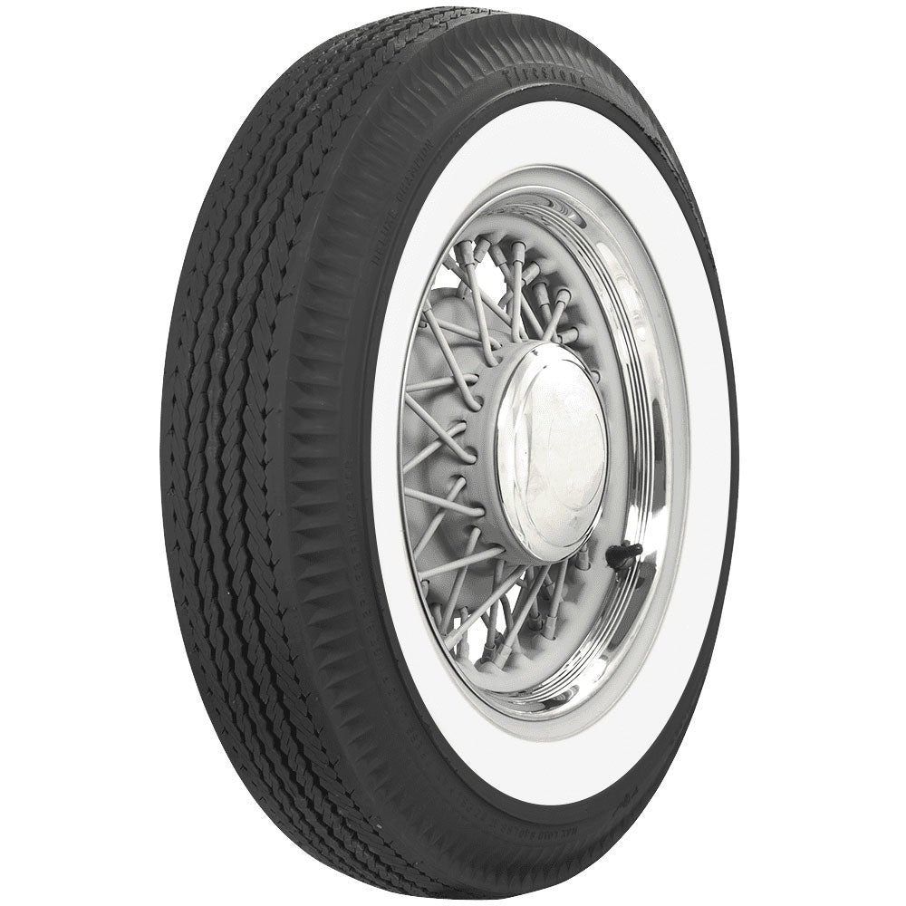 Coker 639755 550-16 FIRESTONE 2 1/2" WW for Select AC Ace, AC Aceca, AC Greyhound, Alfa Romeo 1900, Arnolt-Bristol Bolide, Austin A70, Austin A90, Austin Atlantic, BMW 501, BMW 501A, BMW 501B, Bristol 400, Bristol 401, Bristol 402, Bristol 403, Bristol