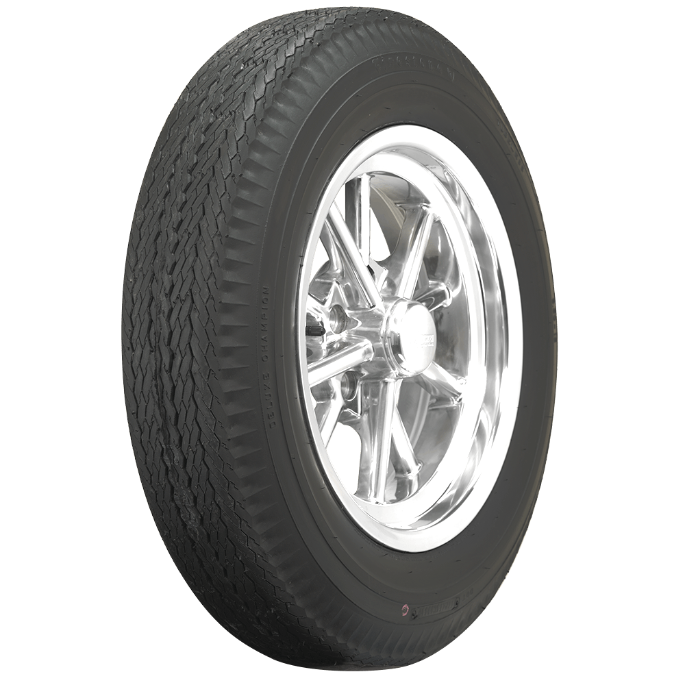 Coker 566040 640-15 FIRESTONE BLACK for Select AC Aceca, AC Greyhound, AC Shelby Cobra, Alvis TD21, Armstrong-Siddeley Sapphire, Austin A90, Austin Westminster, BMW 2600, BMW 501, BMW 502, BMW 503, Borgward Hansa 1800, Daimler 250, Daimler Sovereign,