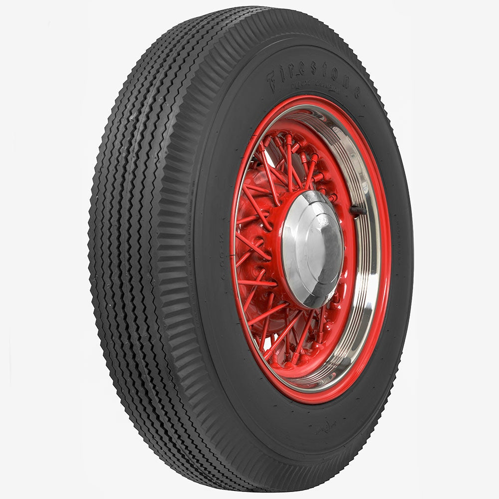 Coker 587105 700-15 FIRESTONE BLACK (TUBE-TYPE) for Select Buick Century Series 60, Buick Roadmaster Series 70, Chrysler New Yorker, Chrysler Windsor Series, DeSoto Model SD, Dodge B200, Dodge B200 Van, Dodge Ramcharger, Dodge W150, Ford Bronco, Ford