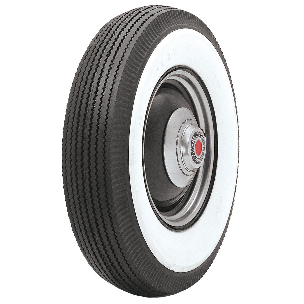 Coker 700610 600/650-17 FIRESTONE 4" WW for Select Auburn Model 12-160, Auburn Model 12-161A, Auburn Model 12-165, Buick Series 60, Chrysler Deluxe Series CD, Chrysler Imperial Series CQ, Chrysler Royal Series CT, Chrysler Series CP, Chrysler Series Six