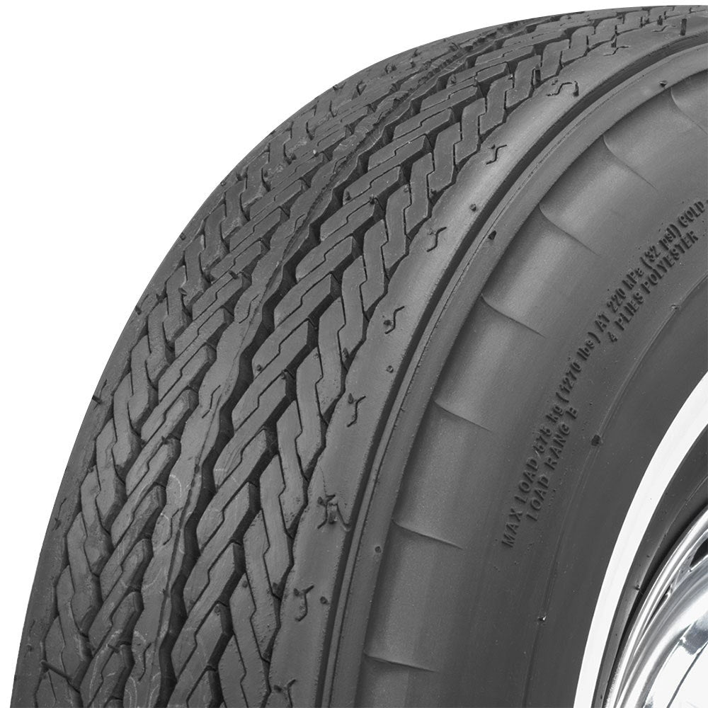 Coker 51105 700-13 FIRESTONE 5/8" WW for Select Chevrolet Chevy II, Chevrolet Corvair, Dodge Dart, Dodge Lancer, Ford Fairlane, Ford Falcon, Mercedes-Benz 180, Mercedes-Benz 180D, Mercedes-Benz 190, Mercedes-Benz 200, Mercedes-Benz 200D, Mercedes-Benz