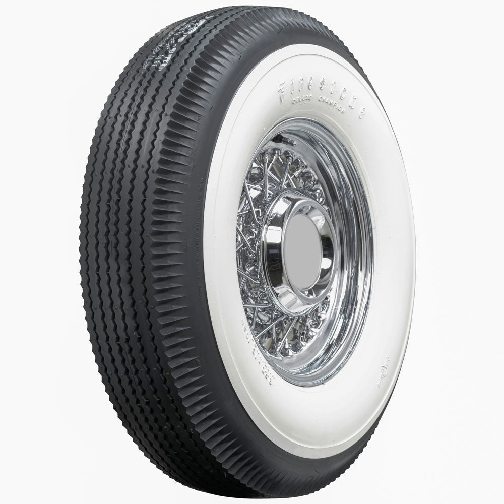 Coker 613120 820-15 FIRESTONE 4 1/4" WW for Select Bentley S1 Series, Bentley S2 Series, Bentley S3 Series, Cadillac Commercial Chassis, Cadillac Eldorado, Cadillac Series 60 Special Fleetwood, Chrysler 300, Chrysler Imperial, Chrysler New Yorker,