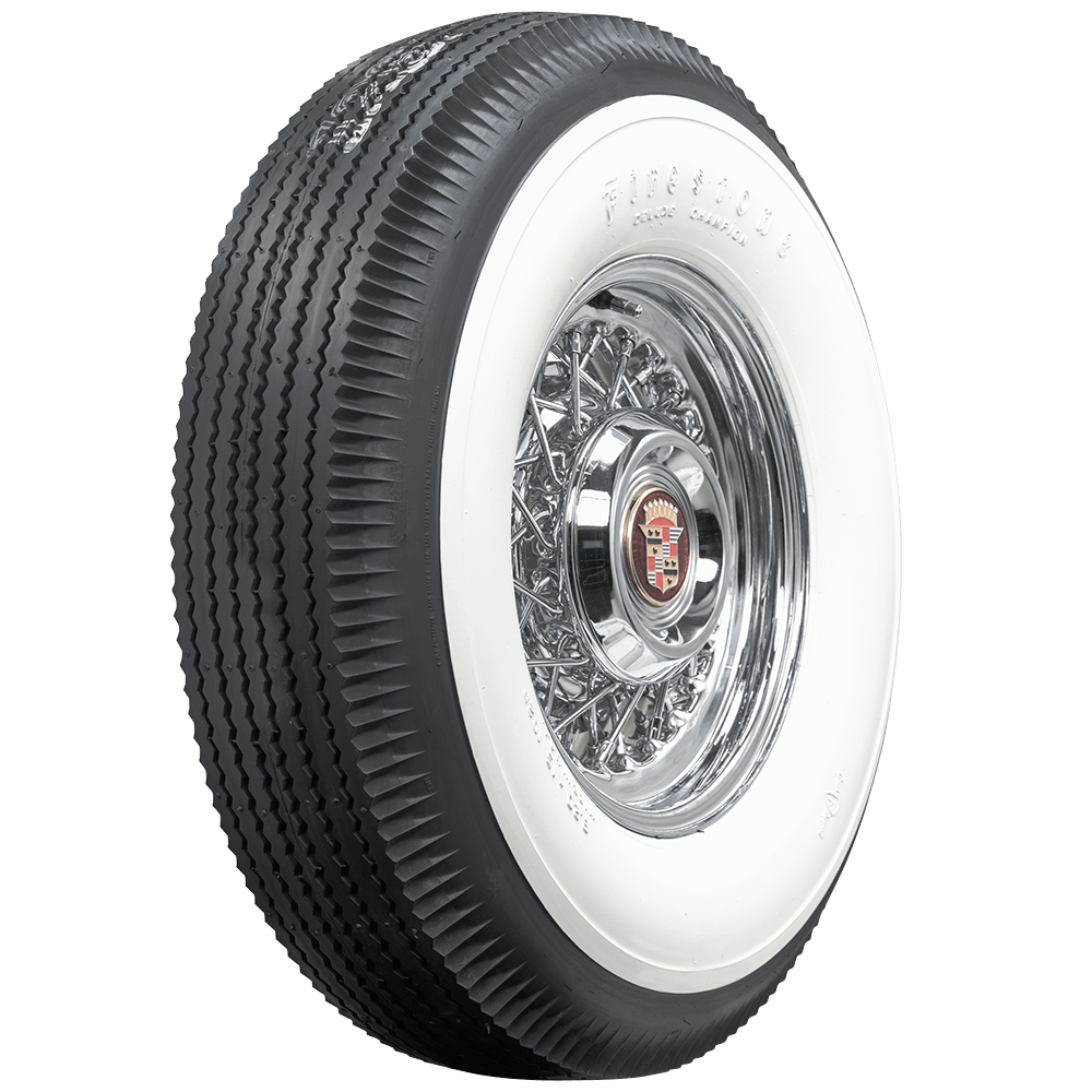Coker 613120 820-15 FIRESTONE 4 1/4" WW for Select Bentley S1 Series, Bentley S2 Series, Bentley S3 Series, Cadillac Commercial Chassis, Cadillac Eldorado, Cadillac Series 60 Special Fleetwood, Chrysler 300, Chrysler Imperial, Chrysler New Yorker,