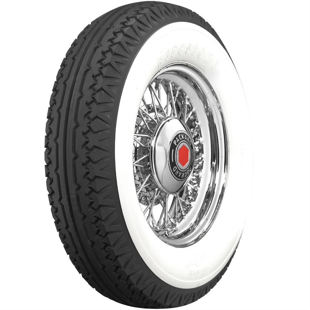 Coker 72583 700-18 FIRESTONE 4 1/4" WW (BALLOON) for Select Buick Series 80, Buick Series 90, Chrysler Series 80 L Imperial, LaSalle Series 345A, Lincoln Model KA, Lincoln Model KB, Marmon Series 16, Nash Ambassador, Pierce-Arrow Model A, Pierce-Arrow