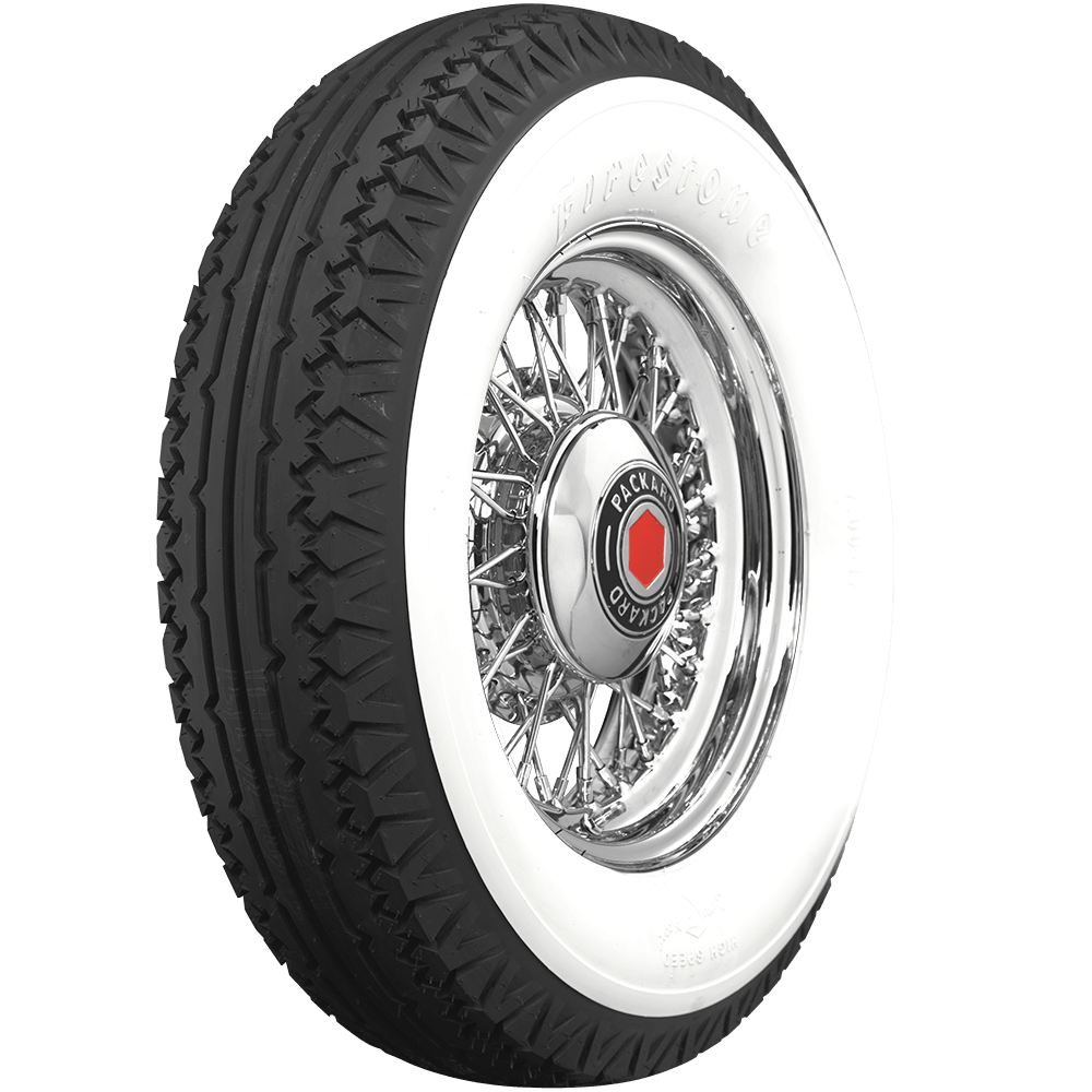 Coker 72585 700-18 FIRESTONE 4 1/4" DW (BALLOON) for Select Buick Series 80, Buick Series 90, Chrysler Series 80 L Imperial, LaSalle Series 345A, Lincoln Model KA, Lincoln Model KB, Marmon Series 16, Nash Ambassador, Pierce-Arrow Model A, Pierce-Arrow