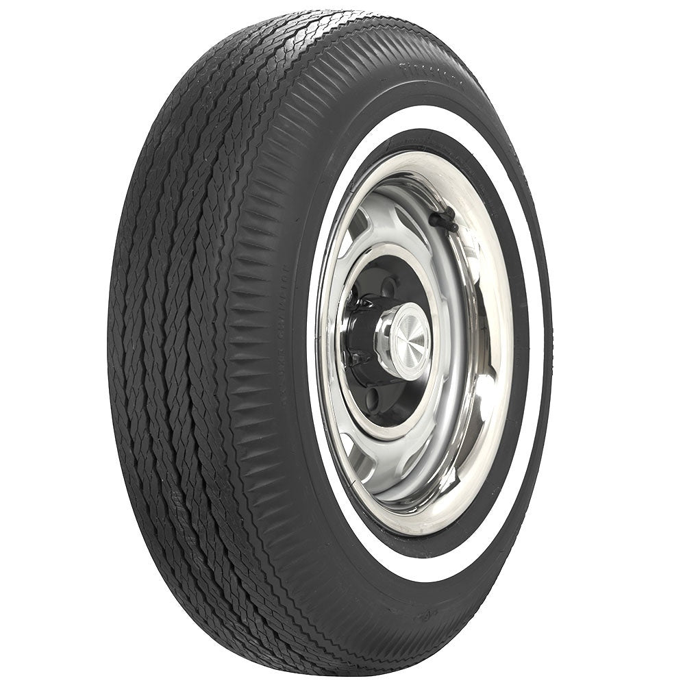 Coker 526060 775-14 FIRESTONE 7/8" WW for Select American Motors Ambassador, American Motors Marlin, American Motors Rebel, Buick Skylark, Buick Special, Chevrolet Camaro, Chevrolet Chevelle, Dodge 330, Dodge 440, Dodge C500, Dodge Charger, Dodge