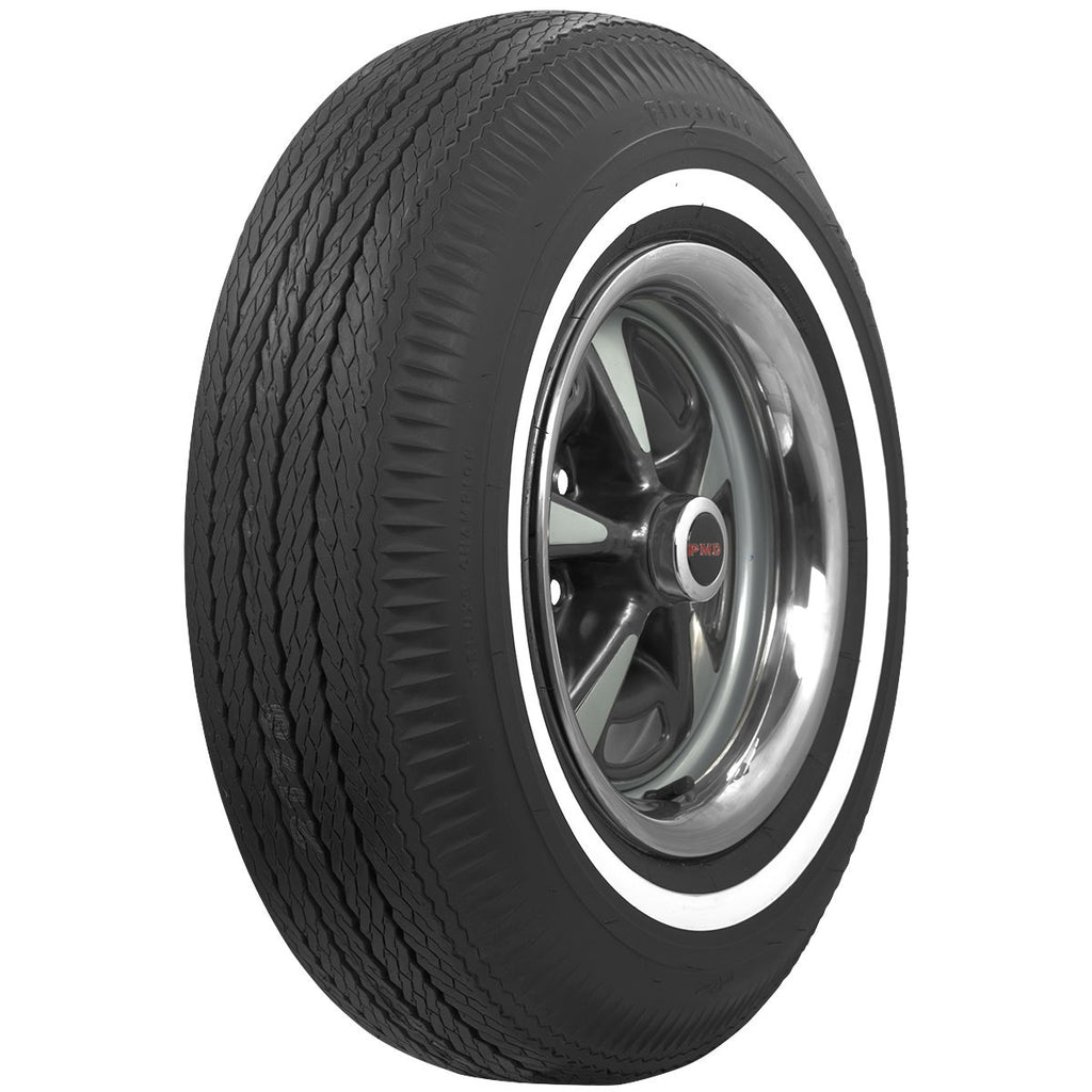 Coker 526060 775-14 FIRESTONE 7/8" WW for Select American Motors Ambassador, American Motors Marlin, American Motors Rebel, Buick Skylark, Buick Special, Chevrolet Camaro, Chevrolet Chevelle, Dodge 330, Dodge 440, Dodge C500, Dodge Charger, Dodge