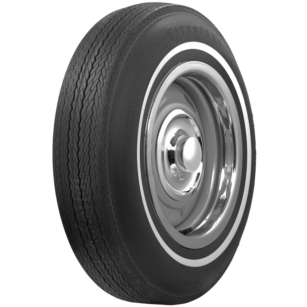 Coker 597050 775-15 FIRESTONE 5/8" WW for Select Alvis TE21, Aston Martin DB4, Aston Martin DB5, Aston Martin DB6, Chevrolet Corvette, Facel Vega Facel II, Humber Super Snipe, Oldsmobile F85, Oldsmobile Vista Cruiser, Plymouth Fury