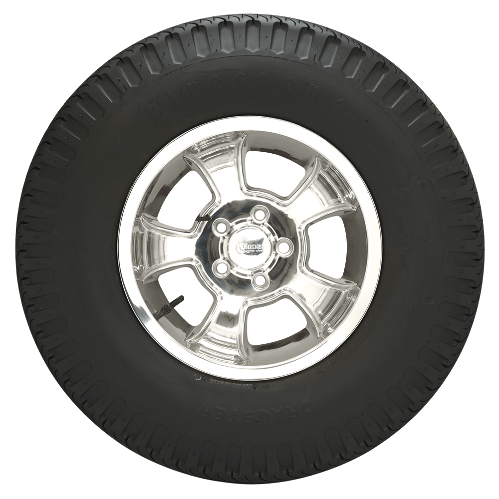 Coker 613095 820-15 FIRESTONE DRAG BLACK for Select Bentley S1 Series, Bentley S2 Series, Bentley S3 Series, Cadillac Commercial Chassis, Cadillac Eldorado, Cadillac Series 60 Special Fleetwood, Chrysler 300, Chrysler Imperial, Chrysler New Yorker,