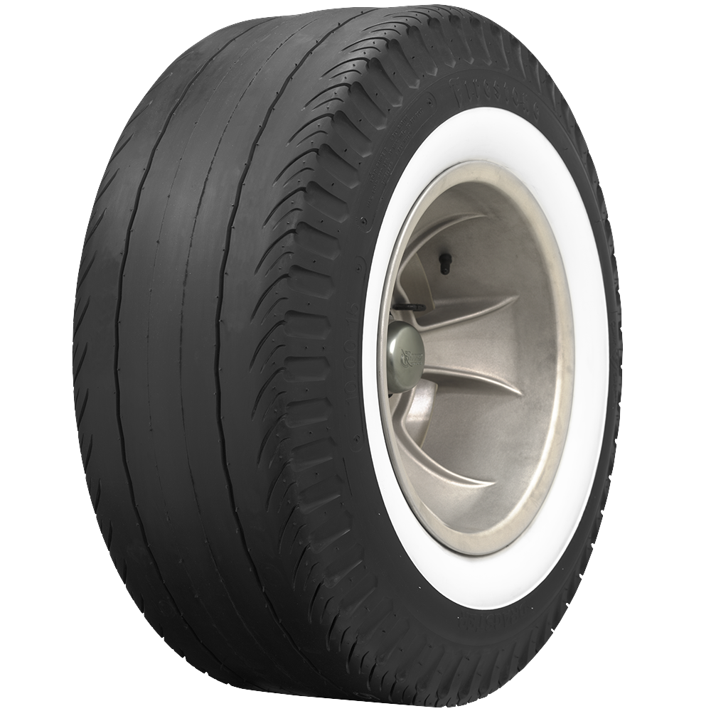 Coker 613097 820-15 FIRESTONE DRAG 2 1/4" WW for Select Bentley S1 Series, Bentley S2 Series, Bentley S3 Series, Cadillac Commercial Chassis, Cadillac Eldorado, Cadillac Series 60 Special Fleetwood, Chrysler 300, Chrysler Imperial, Chrysler New Yorker,