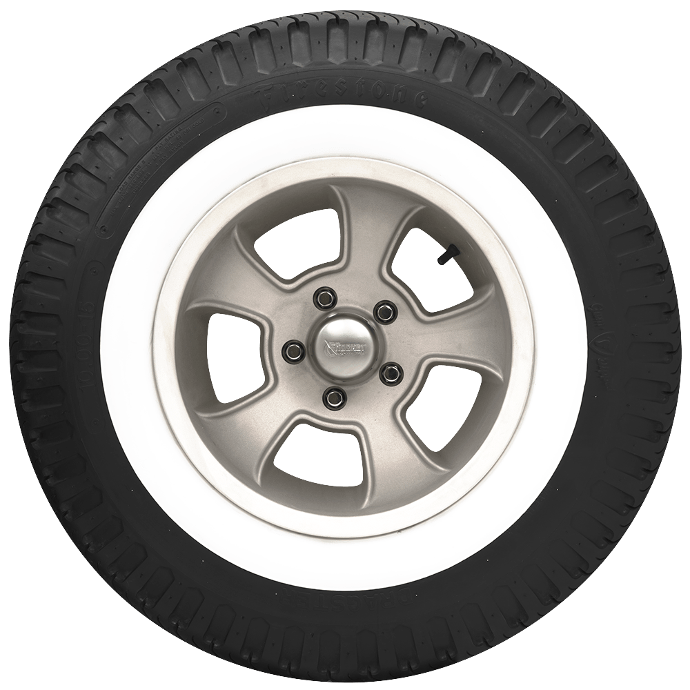 Coker 613097 820-15 FIRESTONE DRAG 2 1/4" WW for Select Bentley S1 Series, Bentley S2 Series, Bentley S3 Series, Cadillac Commercial Chassis, Cadillac Eldorado, Cadillac Series 60 Special Fleetwood, Chrysler 300, Chrysler Imperial, Chrysler New Yorker,