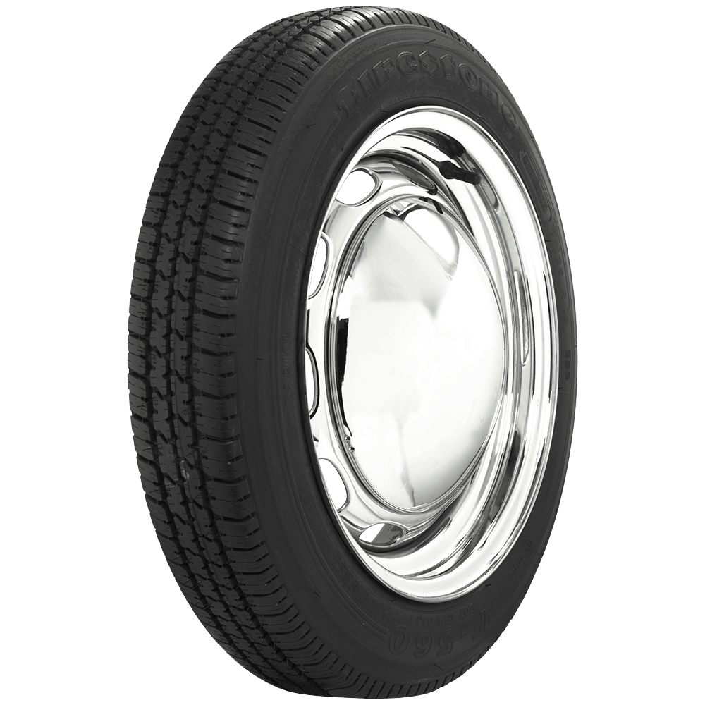 Coker 55597 135R15 FIRESTONE F560 for Select Citroen AMI-6, Hillman Husky, Lloyd L/600, Lotus Elite, Lotus Seven, Lotus Super Seven, Morgan 4/4 Series II