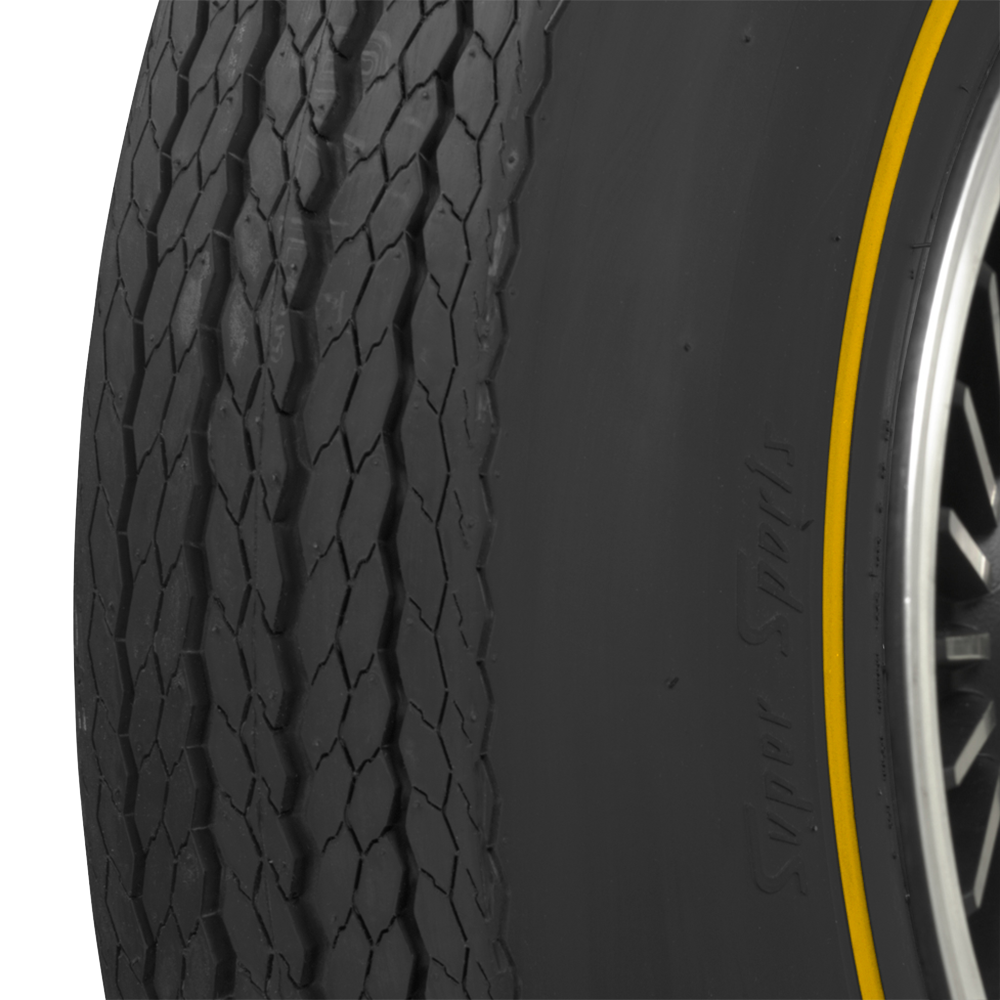 Coker 597036 775-15 FIRESTONE SS GOLDLINE for Select Alvis TE21, Aston Martin DB4, Aston Martin DB5, Aston Martin DB6, Chevrolet Corvette, Facel Vega Facel II, Humber Super Snipe, Oldsmobile F85, Oldsmobile Vista Cruiser, Plymouth Fury