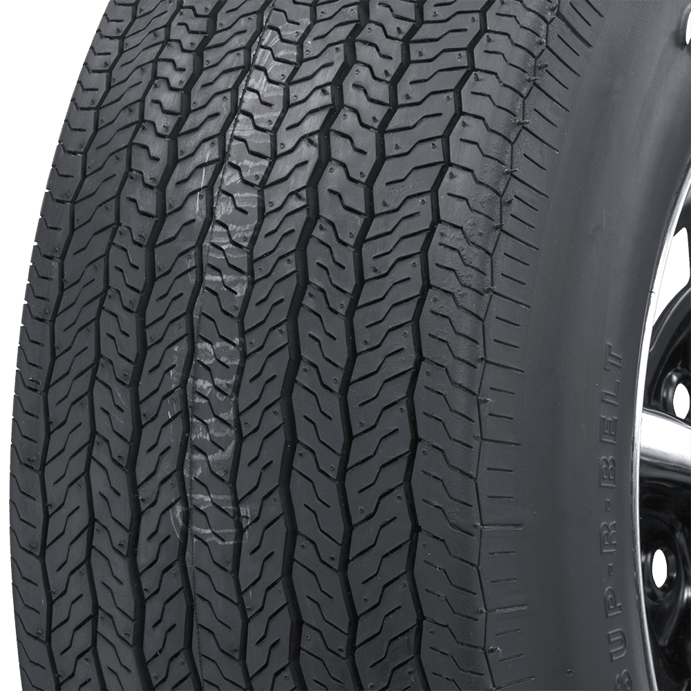 Coker 62480 F60-15 FIRESTONE RWL for Select Chevrolet Camaro, Chevrolet Chevelle, Dodge Challenger, Ford Mustang, Ford Torino, Pontiac Firebird