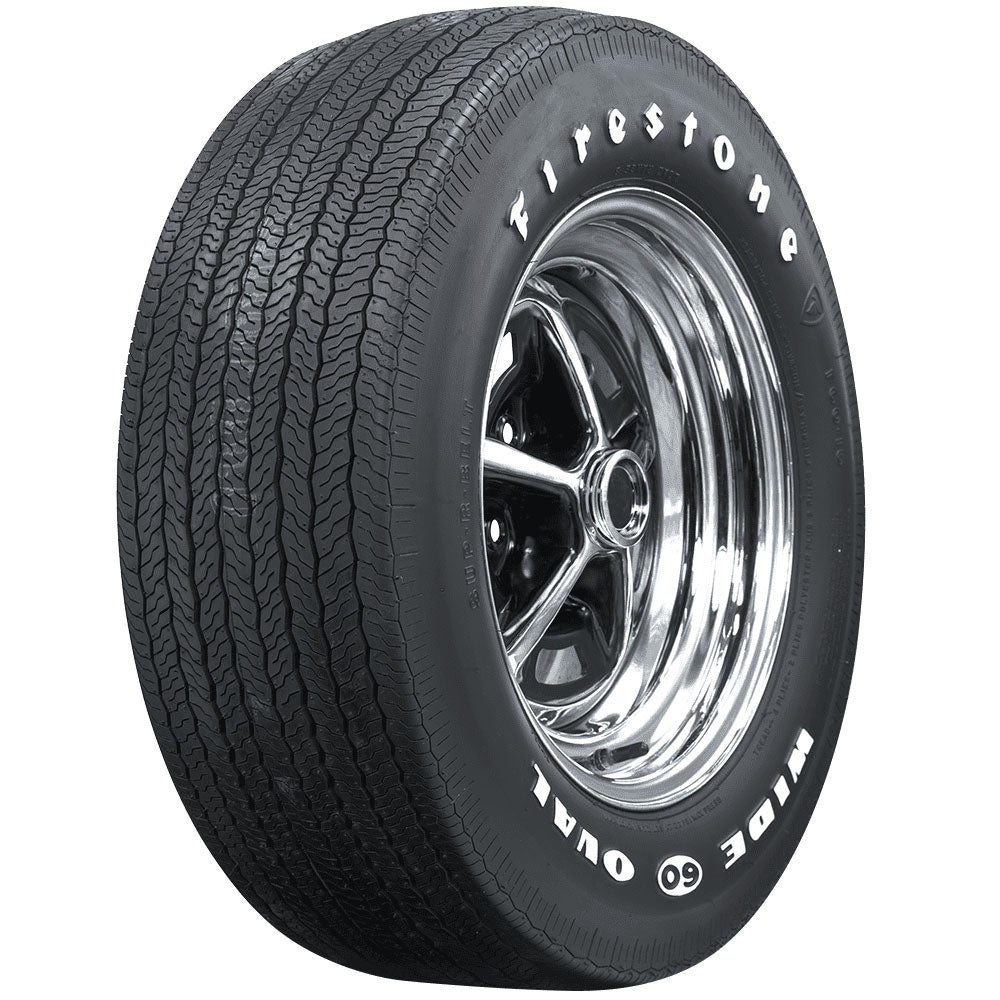 Coker 62480 F60-15 FIRESTONE RWL for Select Chevrolet Camaro, Chevrolet Chevelle, Dodge Challenger, Ford Mustang, Ford Torino, Pontiac Firebird