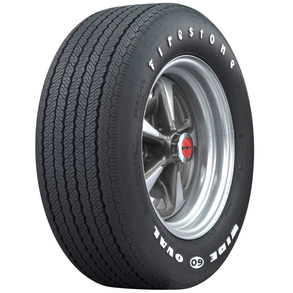 Coker 62510 FR60-15 FIRESTONE RWL for Select Chevrolet Camaro, Chevrolet Chevelle, Dodge Challenger, Ford Mustang, Ford Torino, Pontiac Firebird