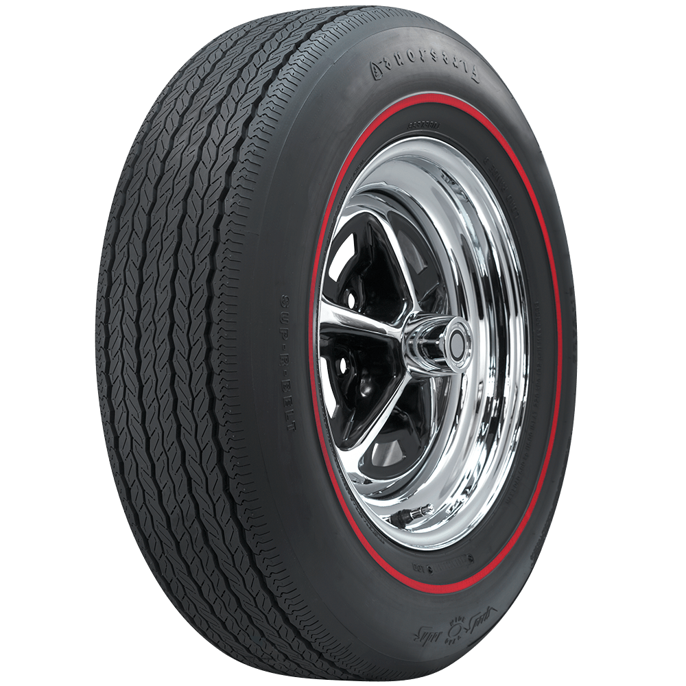 Coker 62690 GR70-15 FIRESTONE REDLINE for Select Buick Century, Buick LeSabre, Buick Regal, Buick Riviera, Chevrolet Bel Air, Chevrolet Biscayne, Chevrolet Camaro, Chevrolet Corvette, Chevrolet El Camino, Chevrolet Impala, Chevrolet Monte Carlo, Ford
