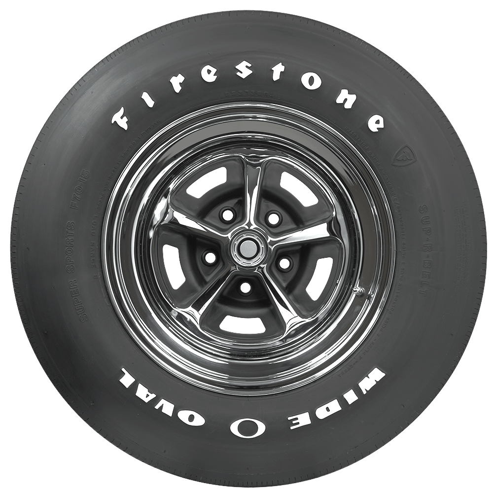 Coker 54640 D70-14 FIRESTONE RWL for Select American Motors Gremlin, American Motors Hornet, Chevrolet Camaro, Dodge Dart, Ford Maverick, Mercury Comet, Plymouth Barracuda