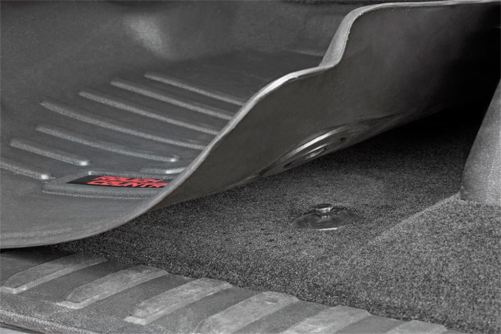 Rough Country M-2071 Heavy Duty Floor Mats for Select Chevrolet Silverado 1500, Chevrolet Silverado HD, Chevrolet Silverado HD, GMC Sierra 1500, GMC Sierra HD, GMC Sierra HD