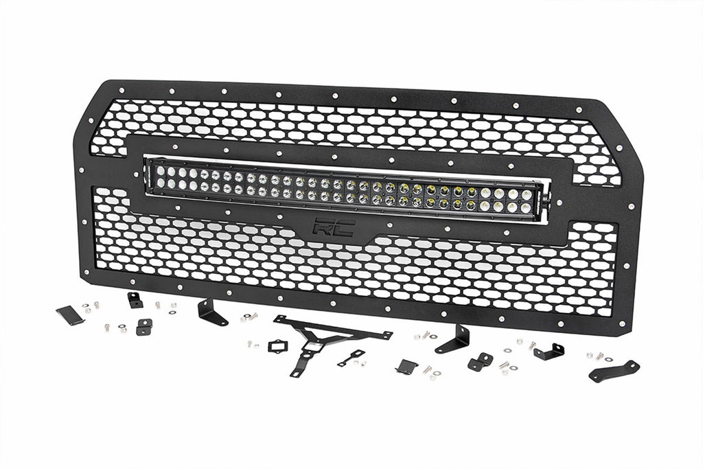 Rough Country 70193 Laser-Cut Mesh Replacement Grille for Select Ford F-150