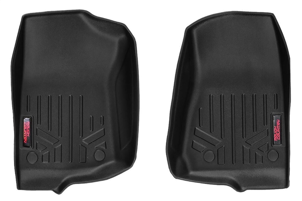 Rough Country M-6150 Heavy Duty Floor Mats for Select Jeep Gladiator, Jeep Wrangler, Jeep Wrangler JK
