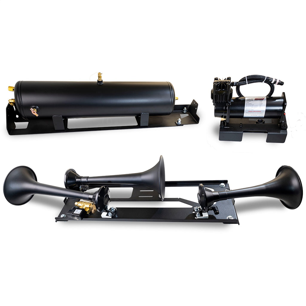 Kleinn Automotive Air Horns FSD23-734 Onboard Air System w/Horns for Select Ford F-250 Super Duty, Ford F-350 Super Duty, Ford F-450 Super Duty