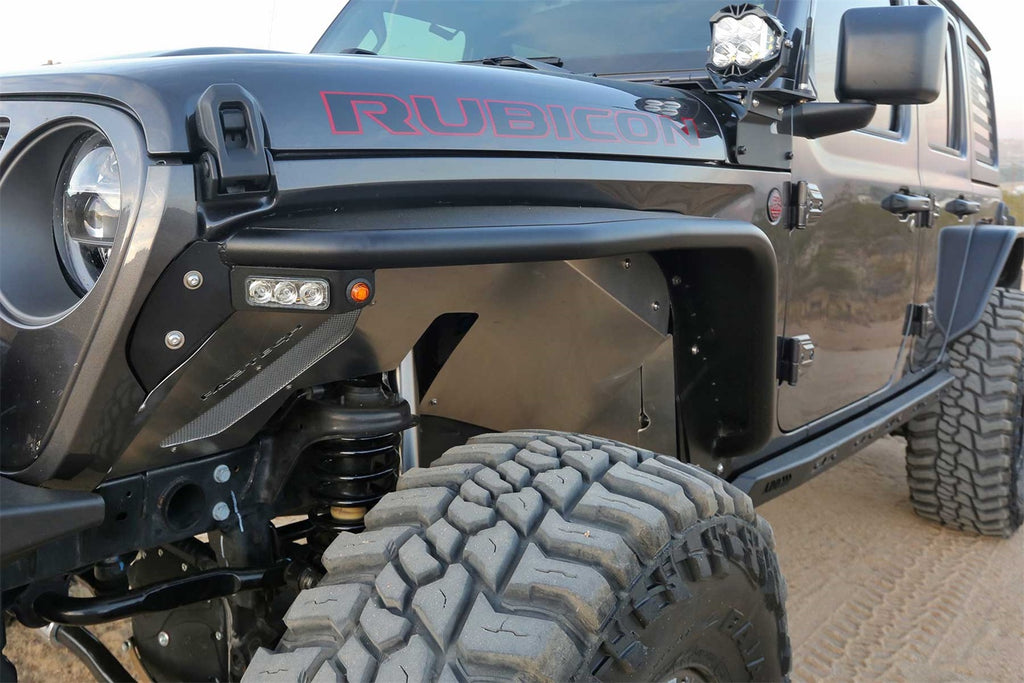 Fabtech FTS24212 Tube Fenders for Select Jeep Gladiator, Jeep Wrangler