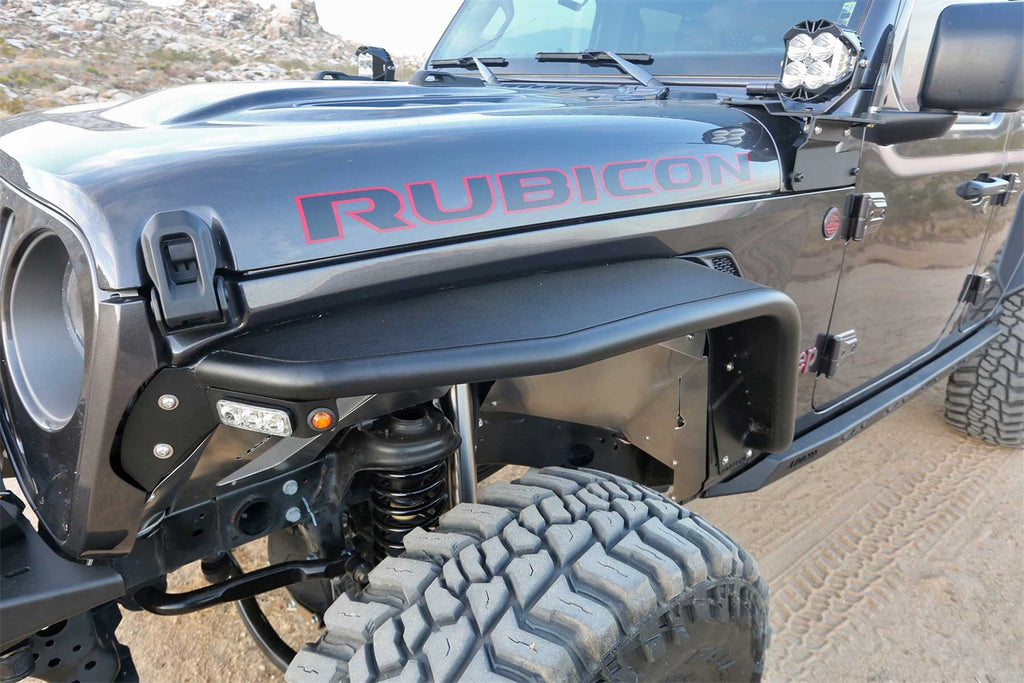 Fabtech FTS24212 Tube Fenders for Select Jeep Gladiator, Jeep Wrangler