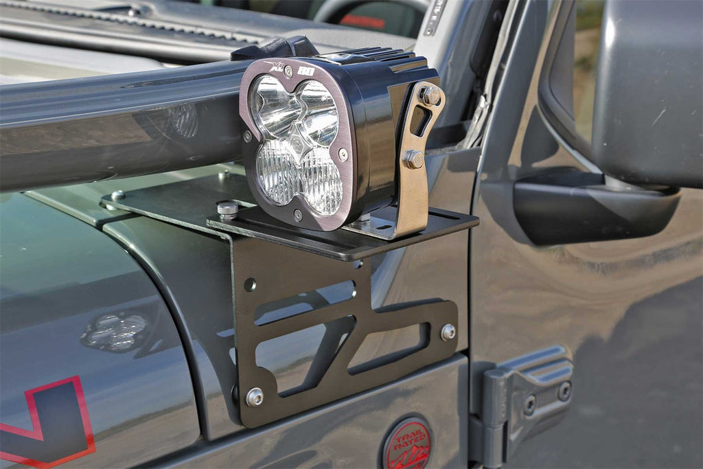Fabtech FTS24270 Light Bracket for Select Jeep Gladiator, Jeep Wrangler