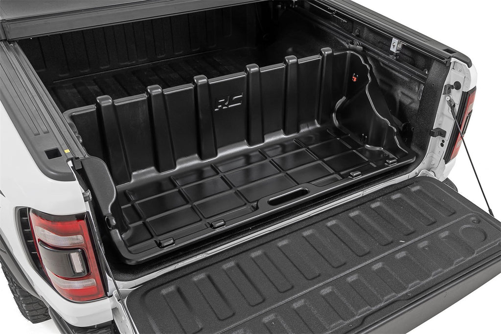Rough Country 10202 Truck Bed Cargo Storage Box for Select Chevrolet Silverado 1500, Chevrolet Silverado LD, Chevrolet Silverado HD, Ford F-150, Ford F-150 Lightning, Ford F-250 Super Duty, Ford F-350 Super Duty, Ford Ranger, GMC Sierra 1500, GMC Sierra