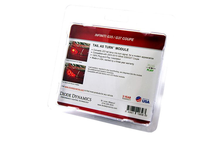 Diode Dynamics DD3011 Designed specifically for your vehicle to provide a modern LED appearance. for Select INFINITI G35, INFINITI G37