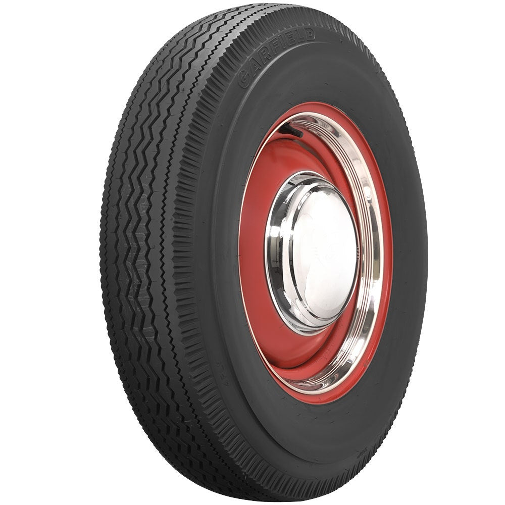 Coker 77227 650-16 GARFIELD BLACK for Select Allard Safari, Bentley R Type, Buick Roadmaster Series 70, Buick Special 40, Buick Special Series 40-B, Buick Super Series 50, Chevrolet C30 Pickup, Chrysler Airstream Deluxe Series CZ, Chrysler Imperial,