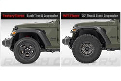 Rough Country A-J02022 Fender Flares for Select Jeep Gladiator