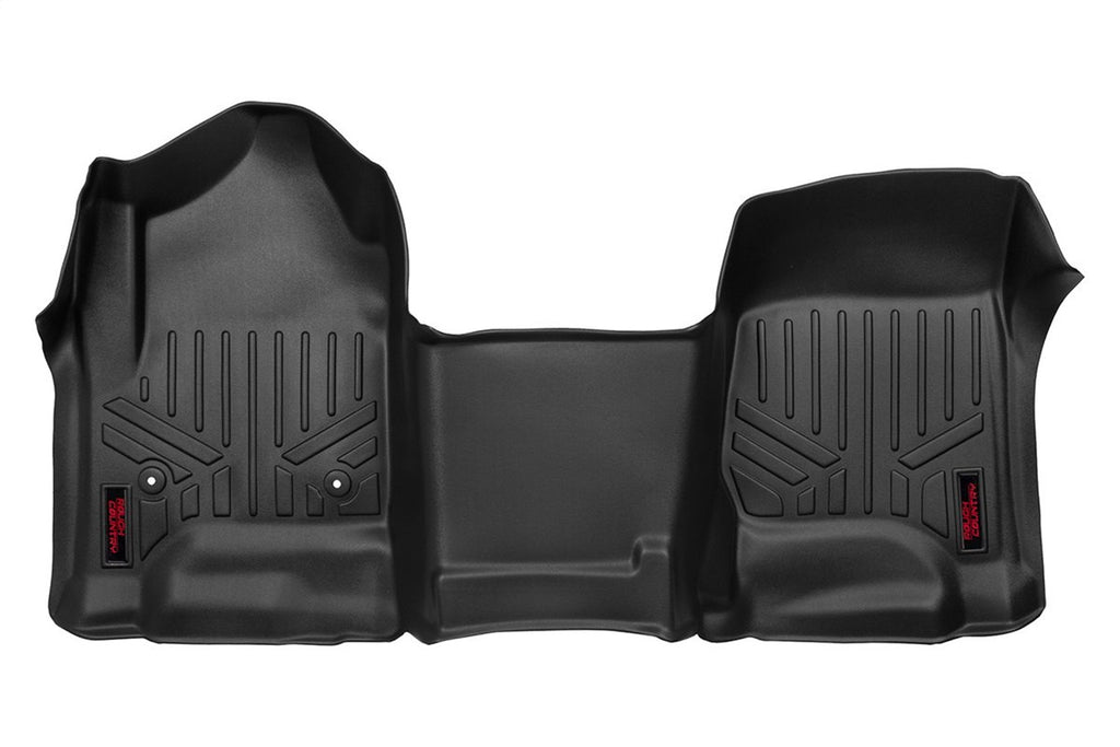 Rough Country M-2114 Heavy Duty Floor Mats for Select Chevrolet Silverado 1500, Chevrolet Silverado HD, Chevrolet Silverado HD, GMC Sierra 1500, GMC Sierra HD, GMC Sierra HD