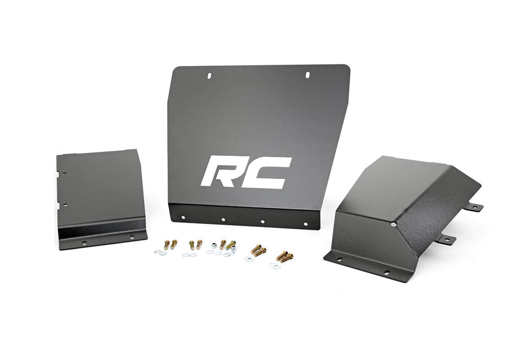 Rough Country 222 Heavy Duty Front Skid Plate Package for Select Chevrolet Silverado 1500, GMC Sierra