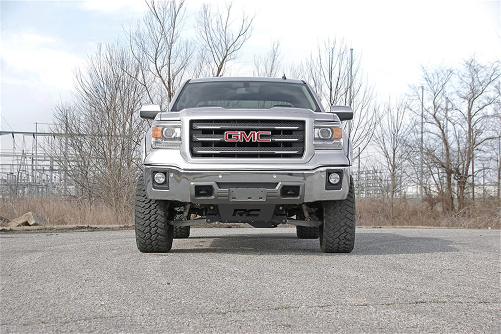 Rough Country 222 Heavy Duty Front Skid Plate Package for Select Chevrolet Silverado 1500, GMC Sierra