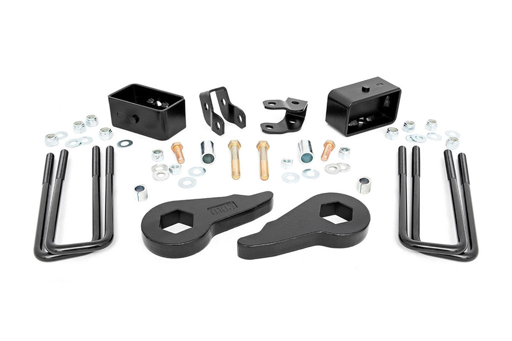 Rough Country 28300 Leveling Lift Kit for Select Chevrolet Silverado 1500, Chevrolet Silverado Classic, Chevrolet Silverado HD, Chevrolet Silverado HD Classic, GMC Sierra 1500, GMC Sierra Classic, GMC Sierra HD Classic
