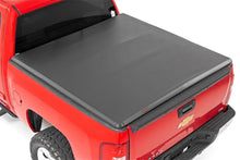 Load image into Gallery viewer, Rough Country 41207650A Soft Tri-Fold Tonneau Bed Cover for Select Chevrolet Silverado 1500, Chevrolet Silverado HD, Chevrolet Silverado HD, GMC Sierra 1500, GMC Sierra HD, GMC Sierra HD