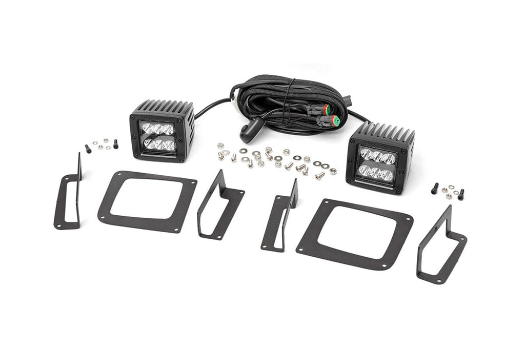 Rough Country 70689 Black Series LED Fog Light Kit for Select GMC Sierra
