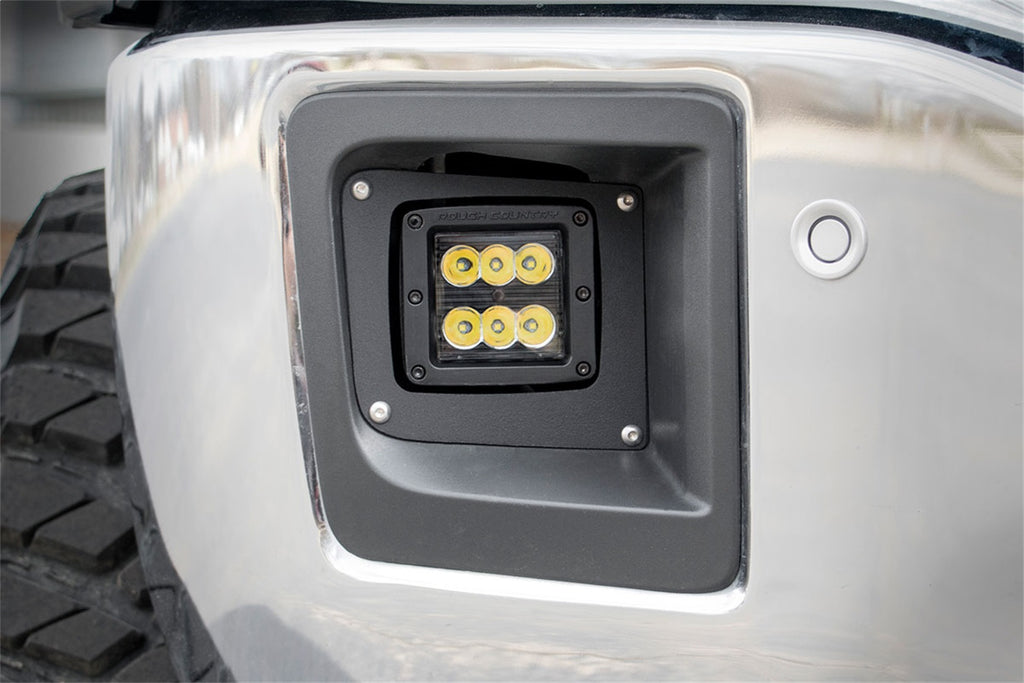 Rough Country 70689 Black Series LED Fog Light Kit for Select GMC Sierra
