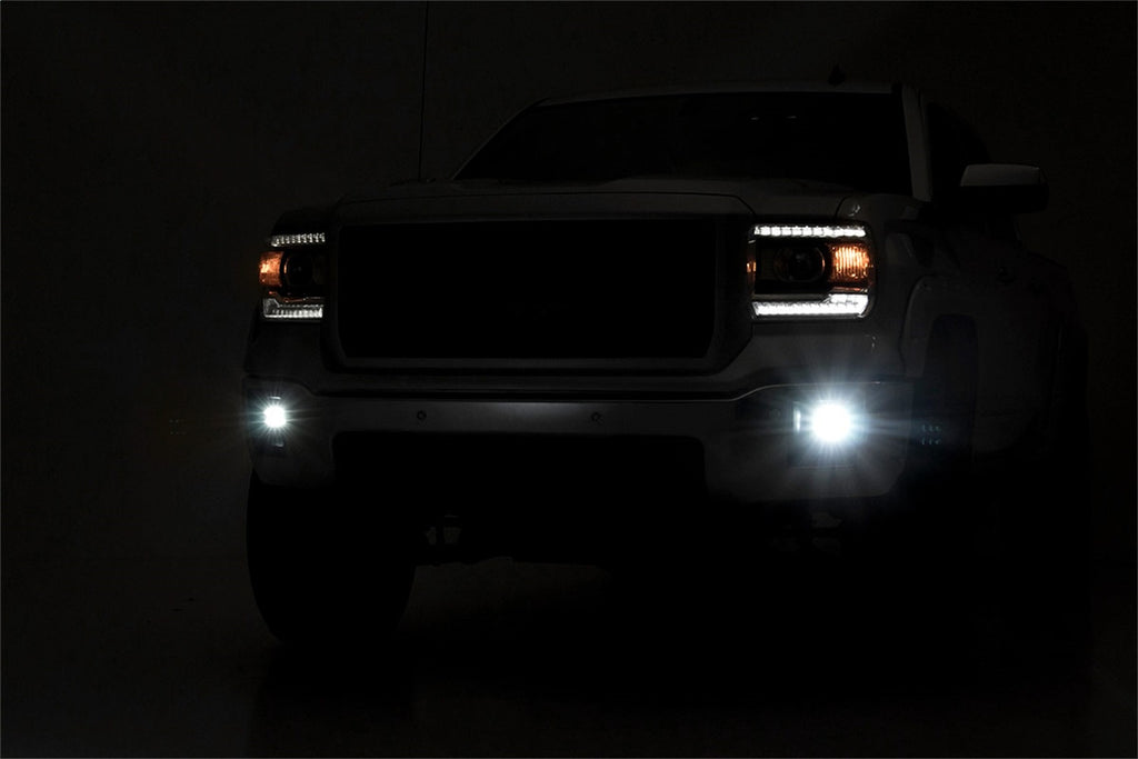 Rough Country 70689 Black Series LED Fog Light Kit for Select GMC Sierra