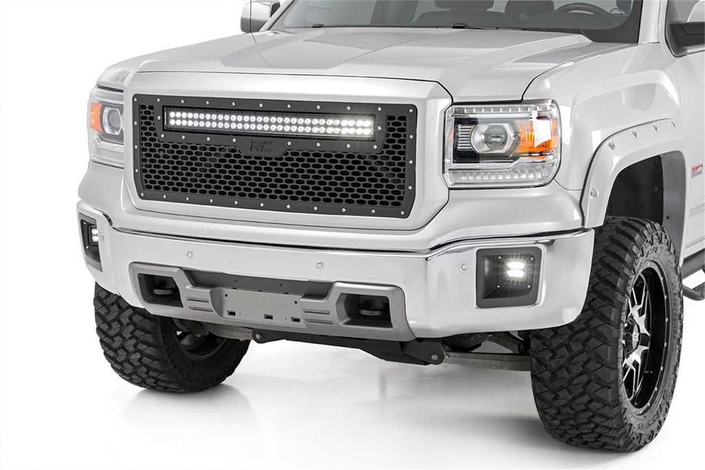 Rough Country 70190 Laser-Cut Mesh Replacement Grille for Select GMC Sierra