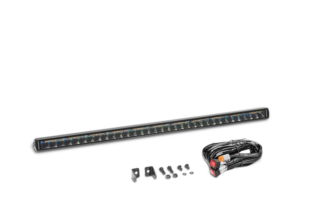 Go Rhino 751653212CSS Blackout Combo Series - SINGLELINE 30" Single Row LED Light Bar w/Amber LEDs